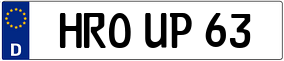 Truck License Plate